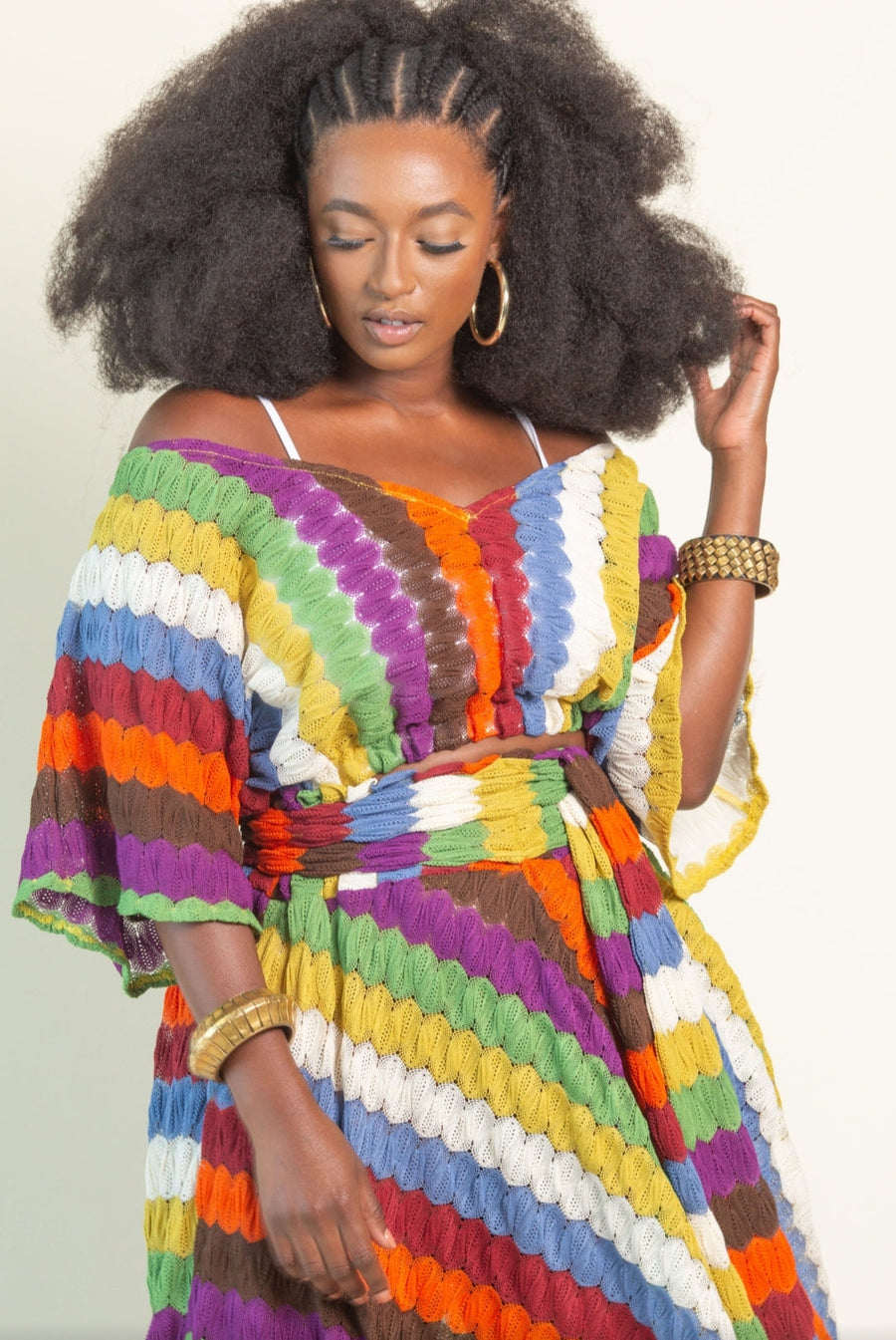 (Sample) JIBRI Plus Size Multicolored Crochet Set #ispyjibri