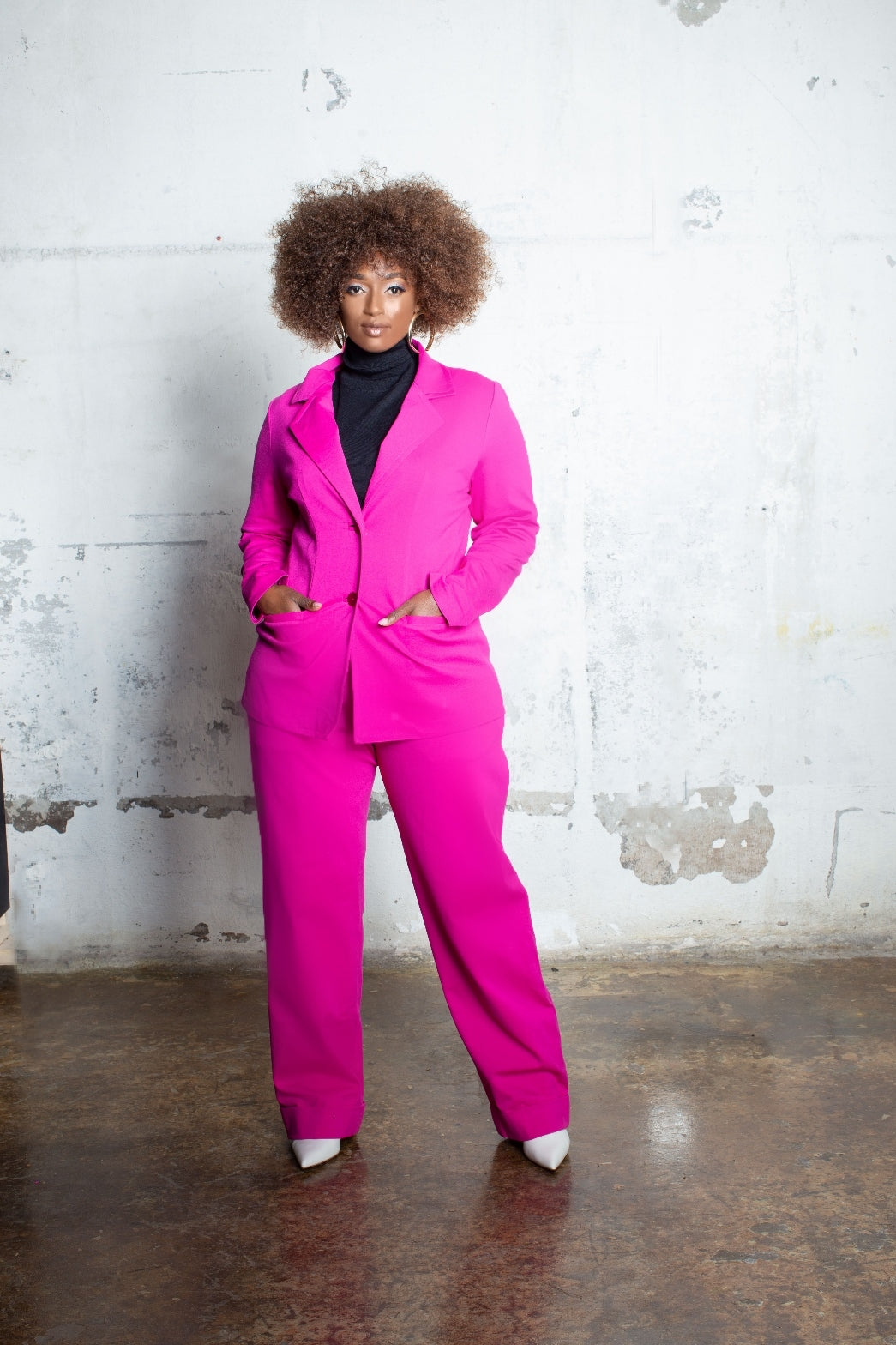 Jibri Classic Pant Suit (Hot Pink) – Jibri Online