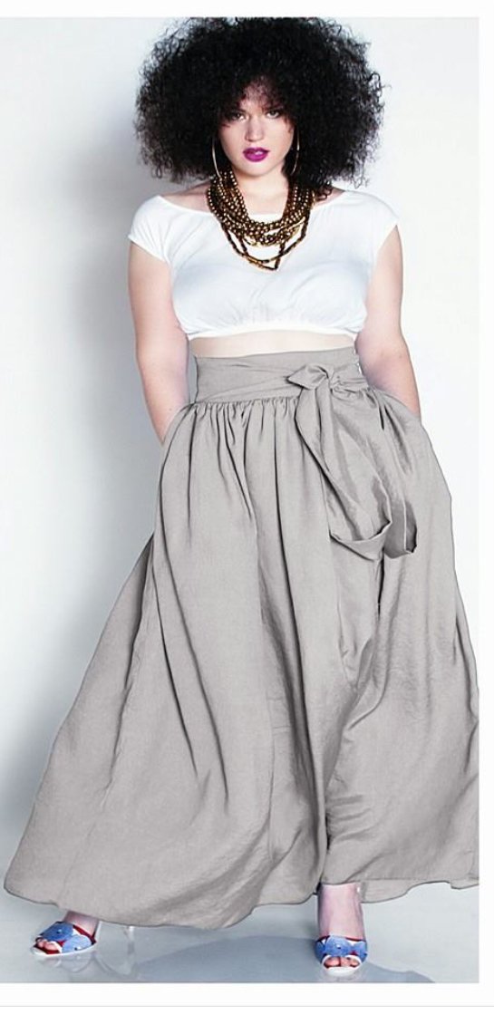 High Waist Belted Maxi Skirt- JIBRI*