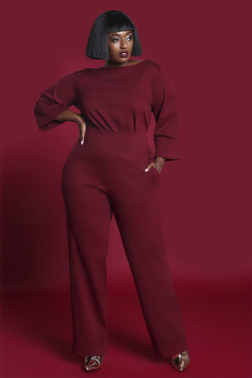 Off White High Waist Wide Leg Slacks No Cuff- JIBRI*